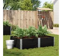 Berkfield Garden Planter Black 150X100 Cm Solid Wood Pine