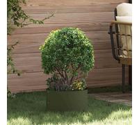 Berkfield Garden Planter Olive Green 30 X 30 X 20 Cm Steel