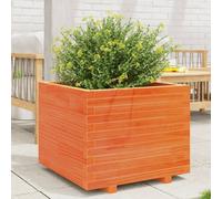 Berkfield Garden Planter Wax Brown 60X60X49.5 Cm Solid Wood Pine