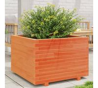 Berkfield Garden Planter Wax Brown 70X70X49.5 Cm Solid Wood Pine