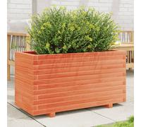 Berkfield Garden Planter Wax Brown 90X40X49.5 Cm Solid Wood Pine