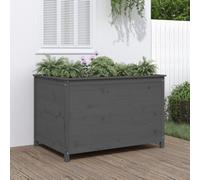Berkfield Garden Raised Bed Grey 119.5X82.5X78 Cm Solid Wood Pine
