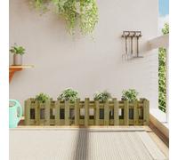 Berkfield Garden Raised Bed With Fence Design 150X30X30 Cm Impregnated Wood Pine