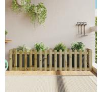 Berkfield Garden Raised Bed With Fence Design 200X50X50 Cm Impregnated Wood Pine