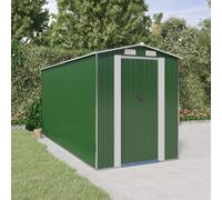 Berkfield Garden Shed Green 192X440X223 Cm Galvanised Steel