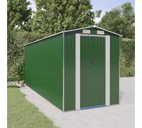 Berkfield Garden Shed Green 192X523X223 Cm Galvanised Steel