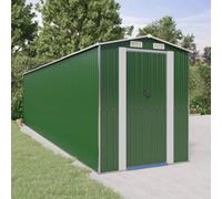 Berkfield Garden Shed Green 192X772X223 Cm Galvanised Steel