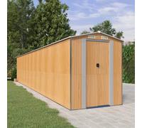 Berkfield Garden Shed Light Brown 192X1021X223 Cm Galvanised Steel