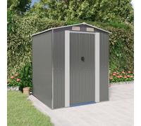 Berkfield Garden Shed Light Grey 192X191X223 Cm Galvanised Steel
