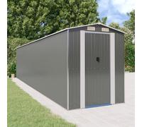 Berkfield Garden Shed Light Grey 192X855X223 Cm Galvanised Steel