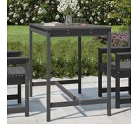 Berkfield Garden Table Grey 121X82.5X110 Cm Solid Wood Pine