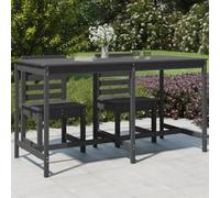 Berkfield Garden Table Grey 203.5X90X110 Cm Solid Wood Pine