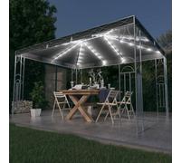 Berkfield Gazebo With Led String Lights 400X300 Cm Anthracite