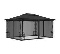 Berkfield Gazebo With Nets 300X400X265 Cm Anthracite