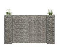 Berkfield H-Shaped Gabion Planter Steel Wire 260X40X150 Cm