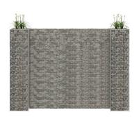 Berkfield H-Shaped Gabion Planter Steel Wire 260X40X180 Cm