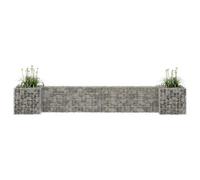 Berkfield H-Shaped Gabion Planter Steel Wire 260X40X40 Cm