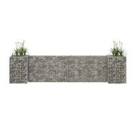 Berkfield H-Shaped Gabion Planter Steel Wire 260X40X60 Cm