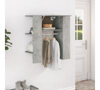 Berkfield Hallway Cabinet Concrete Grey 97.5X37X99 Cm Engineered Wood