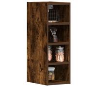Berkfield Hanging Cabinet Riga Smoked Oak 20X29.5X60 Cm Engineered Wood