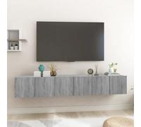 Berkfield Hanging Tv Cabinet Grey Sonoma 3 Pcs 60X30X30 Cm Engineered Wood