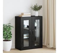 Berkfield Hanging Wall Cabinet Black 69.5 X 34 X 90 Cm Engineered Wood