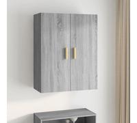 Berkfield Hanging Wall Cabinet Grey Sonoma 69.5X34X90 Cm