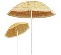 Berkfield Harmful Beach Umbrella Natural 240 Cm Hawaii Style