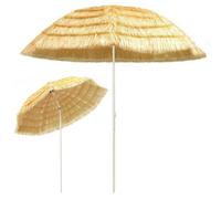 Berkfield Harmful Beach Umbrella Natural 300 Cm Hawaii Style