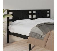 Berkfield Headboard Black 206X4X100 Cm Solid Wood Pine
