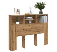 Berkfield Headboard Cabinet Artisan Oak 140X19X103.5 Cm