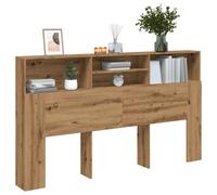 Berkfield Headboard Cabinet Artisan Oak 180X19X103.5 Cm Engineered Wood