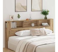Berkfield Headboard Cabinet Artisan Oak 220X18,5X104,5 Cm