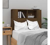 Berkfield Headboard Cabinet Brown Oak 100X18.5X104.5 Cm