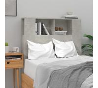 Berkfield Headboard Cabinet Concrete Grey 100X18.5X104.5 Cm