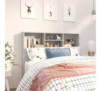 Berkfield Headboard Cabinet Concrete Grey 120X19X103.5 Cm