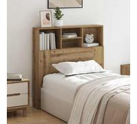 Berkfield Headboard Cabinet With Shelf Artisan Oak Engineered Wood