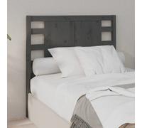 Berkfield Headboard Grey 106X4X100 Cm Solid Wood Pine