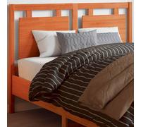 Berkfield Headboard Wax Brown 135 Cm Solid Wood Pine