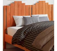 Berkfield Headboard Wax Brown 135 Cm Solid Wood Pine
