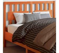 Berkfield Headboard Wax Brown 135 Cm Solid Wood Pine