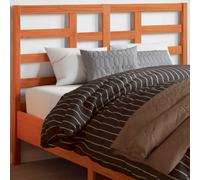 Berkfield Headboard Wax Brown 135 Cm Solid Wood Pine