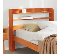 Berkfield Headboard With Shelves Wax Brown 100 Cm Solid Wood Pine