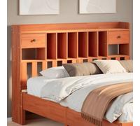 Berkfield Headboard With Storage Wax Brown 150 Cm Solid Wood Pine