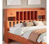 Berkfield Headboard With Storage Wax Brown 160 Cm Solid Wood Pine