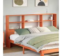 Berkfield Headboard With Storage Wax Brown 180 Cm Solid Wood Pine