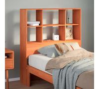 Berkfield Headboard With Storage Wax Brown 75 Cm Solid Wood Pine