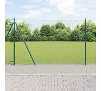 Berkfield Hexagon Fence Green 1.4X10 M Steel