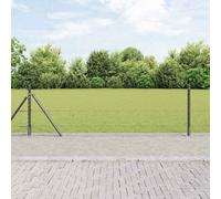 Berkfield Hexagon Fence Grey 0.4X10 M Steel