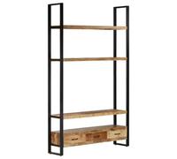 Berkfield Highboard 118X30X200 Cm Solid Rough Mango Wood